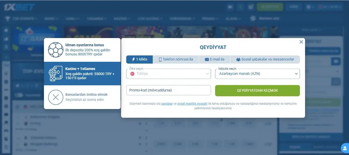 1xbet casino giriş — kayıt sayfası