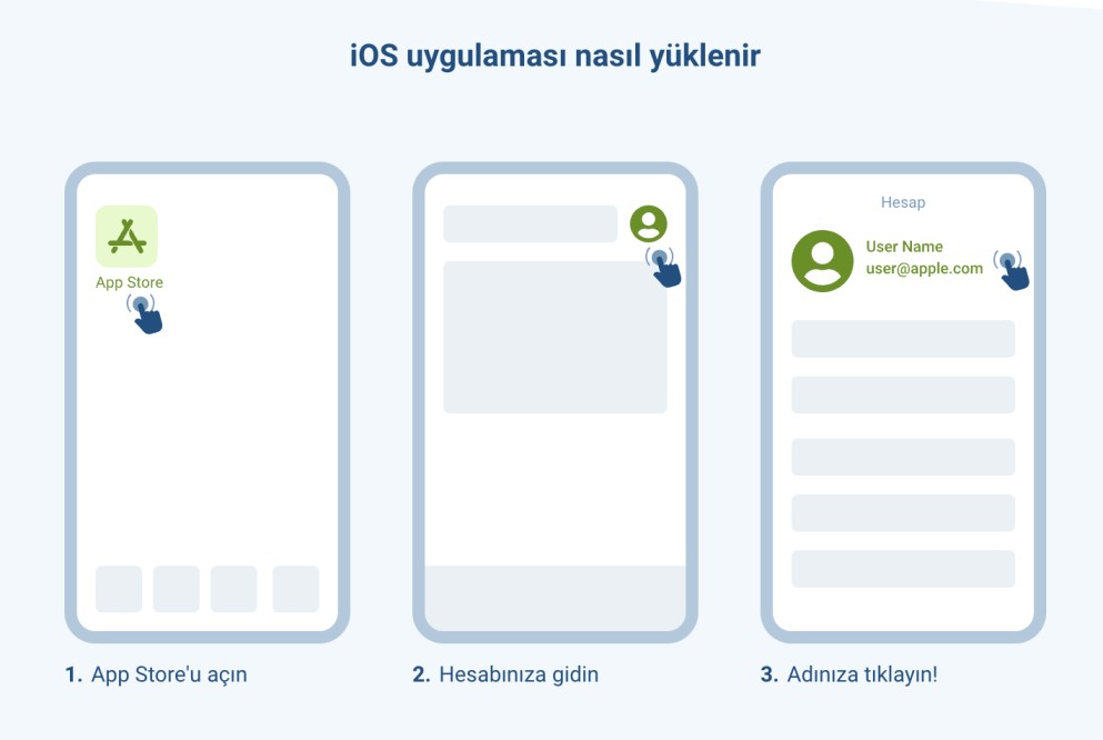 iOS cihazlarda 1xbet mobil giriş adımları