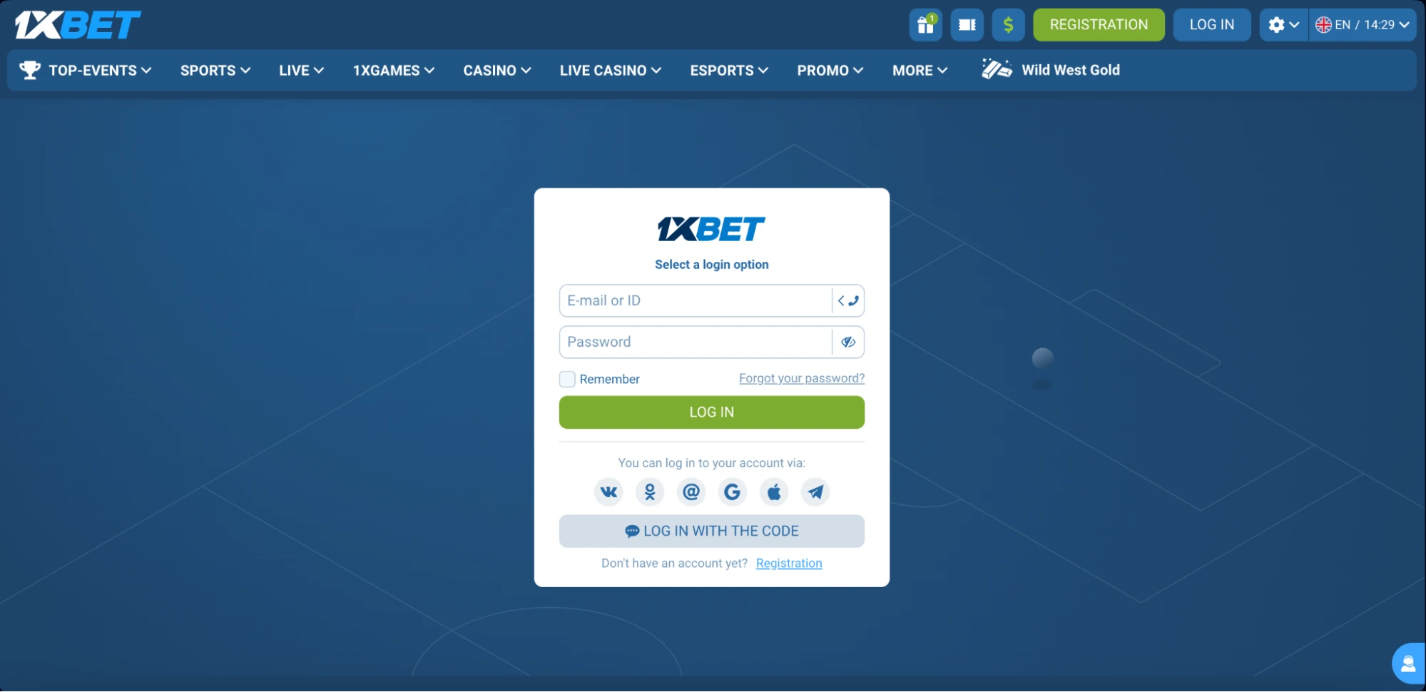  1xbet Login