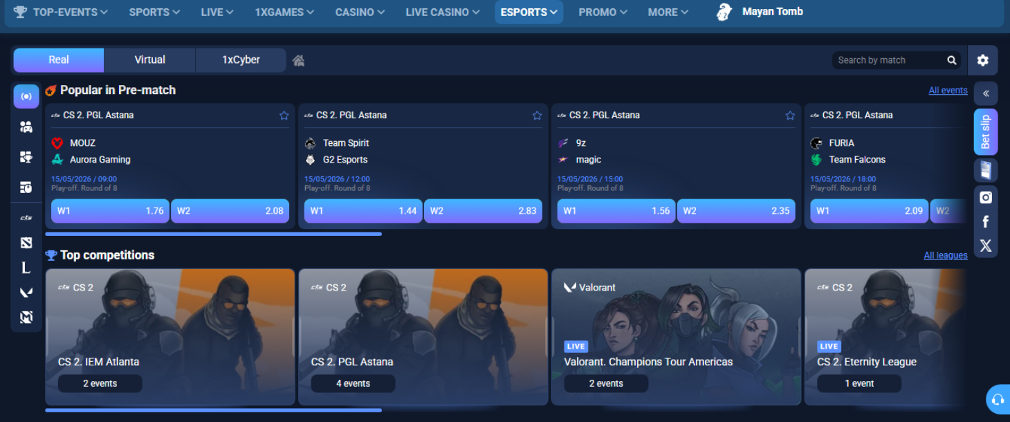  esports betting 