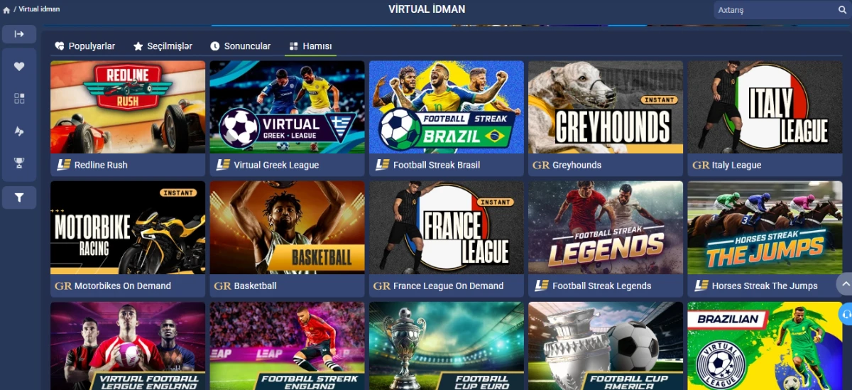 virtual idman mərcləri - 1xBet AZ
