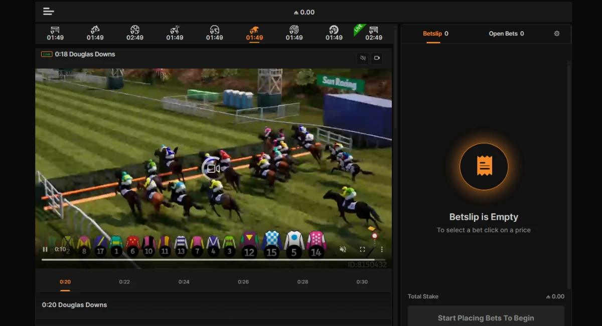 1xBet virtual idman mərc saytı - at yarışı