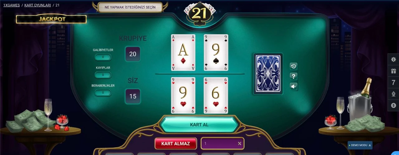 21 Oyununda Bahis