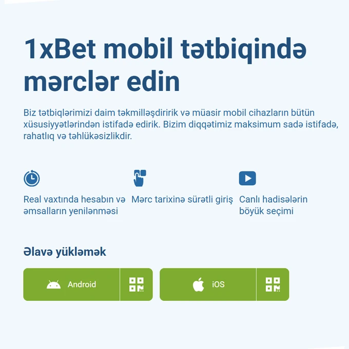 1xBet yukle – Android